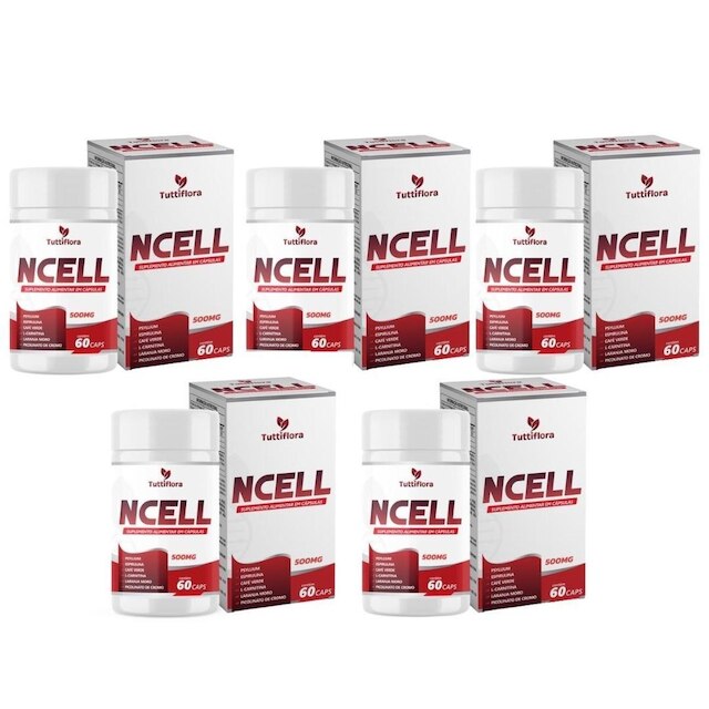 l carnitina netshoes Kit 5x NCELL (Psyllium, Espirulina, Café Verde, L-Carnitina, Laranja Moro e Cromo) 60 Caps Tuttiflor Actualité - Vitamine B12 productform_Capsule Size:120ct 400mg Gel Caps