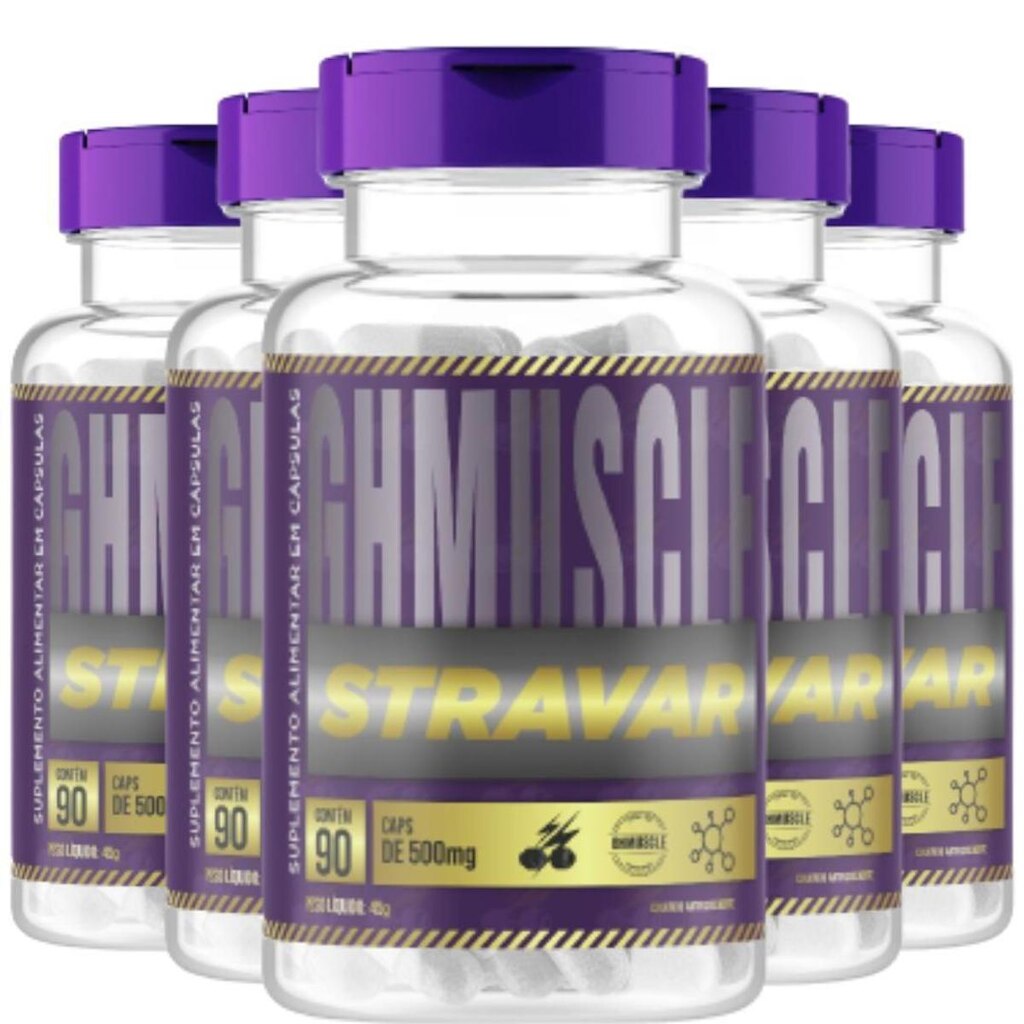 Kit 5x Stravar Original Laboratório Ghmuscle