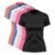 Kit 6 Blusas Via Basic Dry Academia Feminina - Preto+Azul