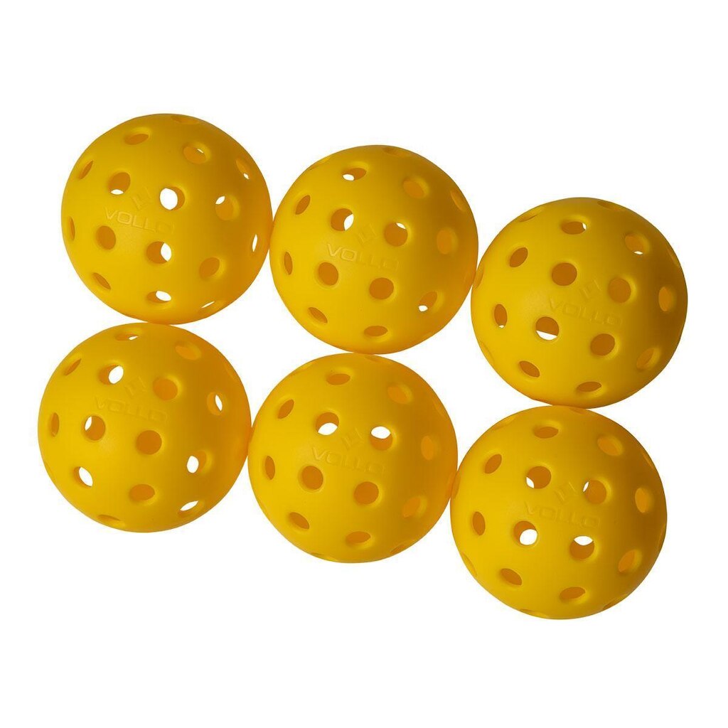 Kit 6 Bolas Pickleball 40 Furos Vollo
