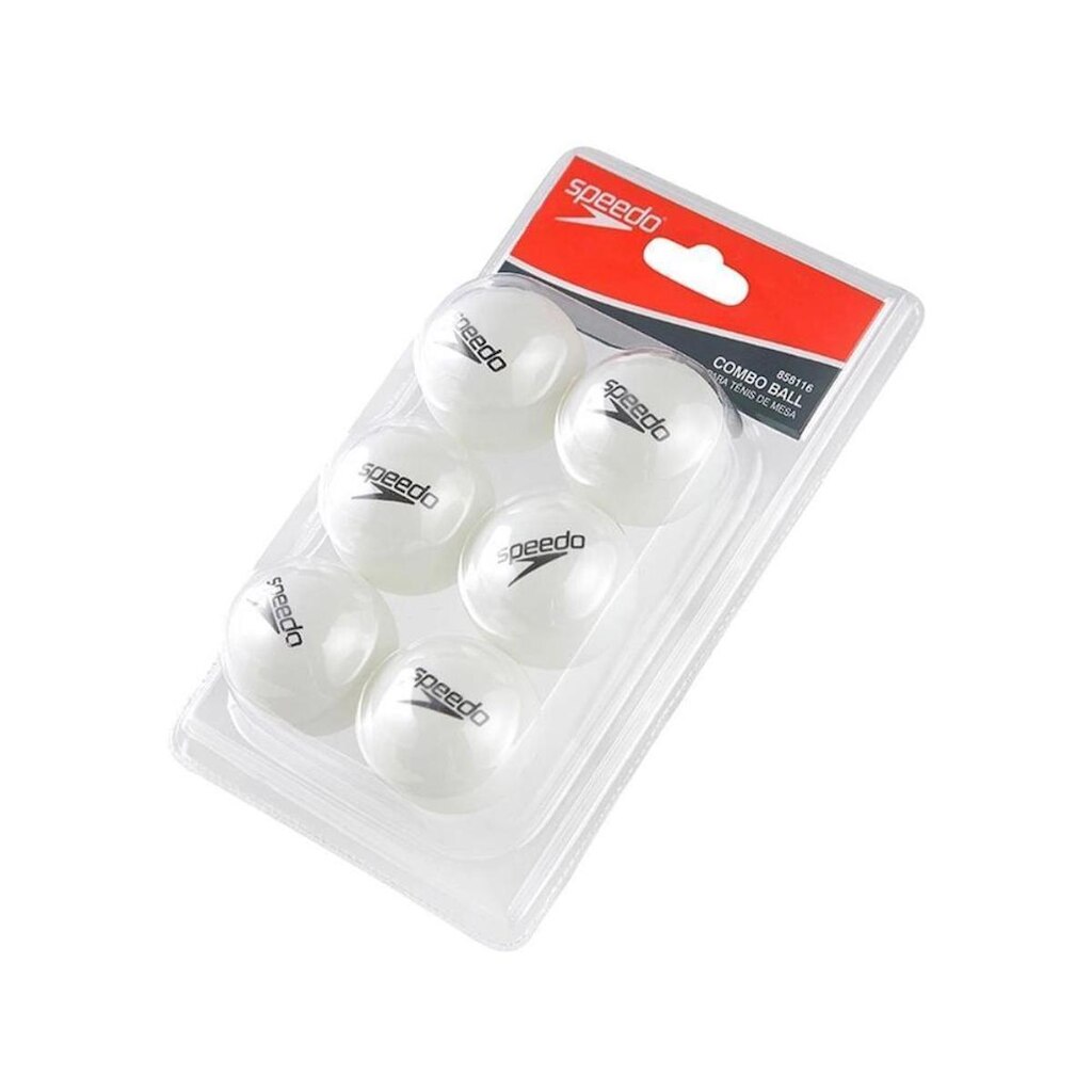 Kit 6 Bolas Tênis de Mesa Speedo Combo Ball Ping Pong