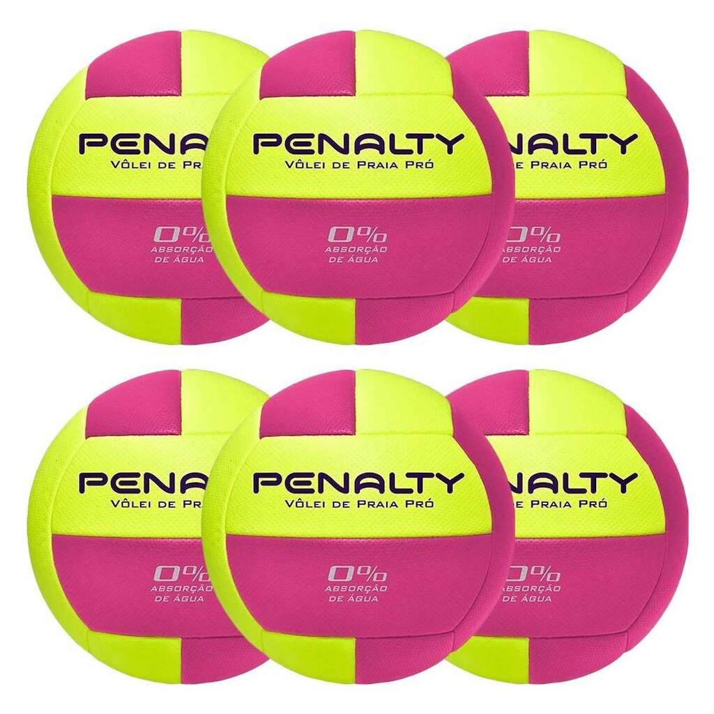 Kit 6 Bolas Vôlei De Praia Penalty Pro X