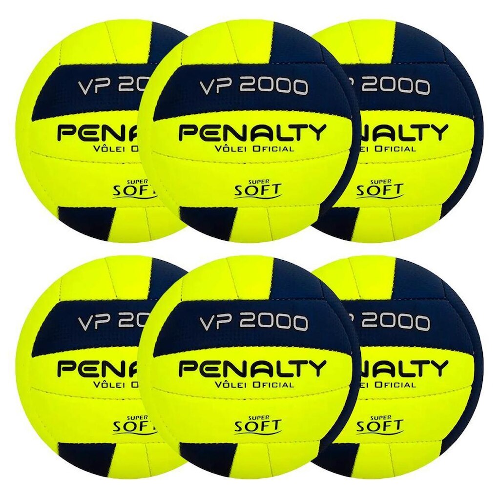 Kit 6 Bolas Vôlei Penalty Vp 2000 X