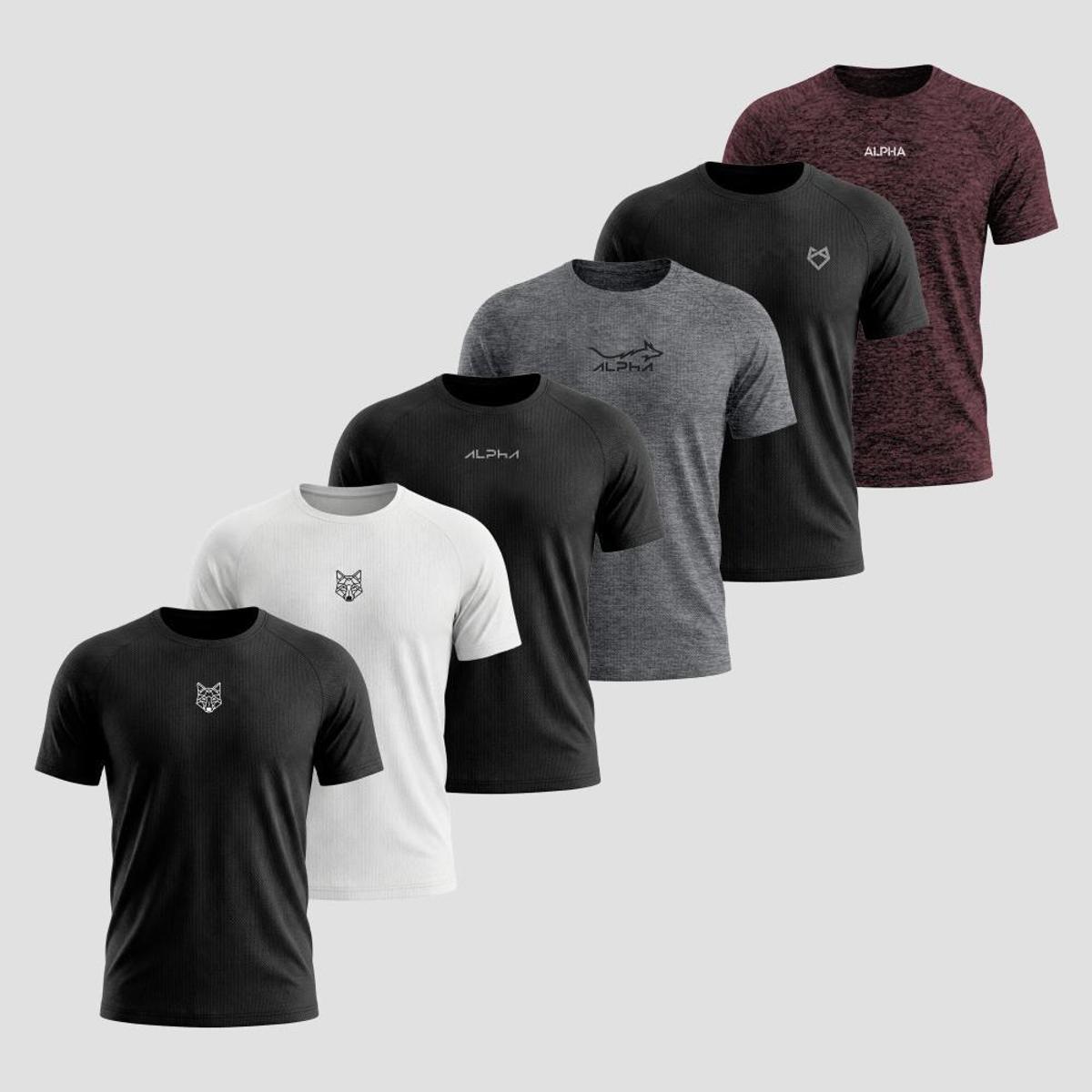 Kit 6 Camisetas Mais Procuradas Alpha Co Menor preço em Kit 6 Camisetas Mais Procuradas Alpha Co