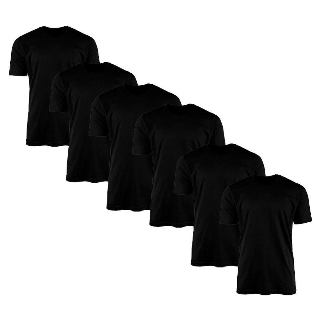 Kit 6 Camisetas Masculina Lisa Básica 100% Algodão 02
