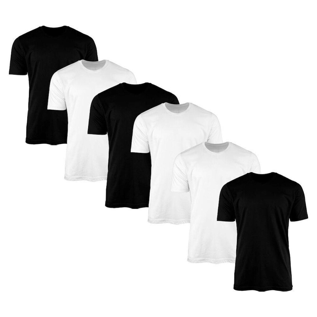 Kit 6 Camisetas Masculina Lisa Básica 100% Algodão 02