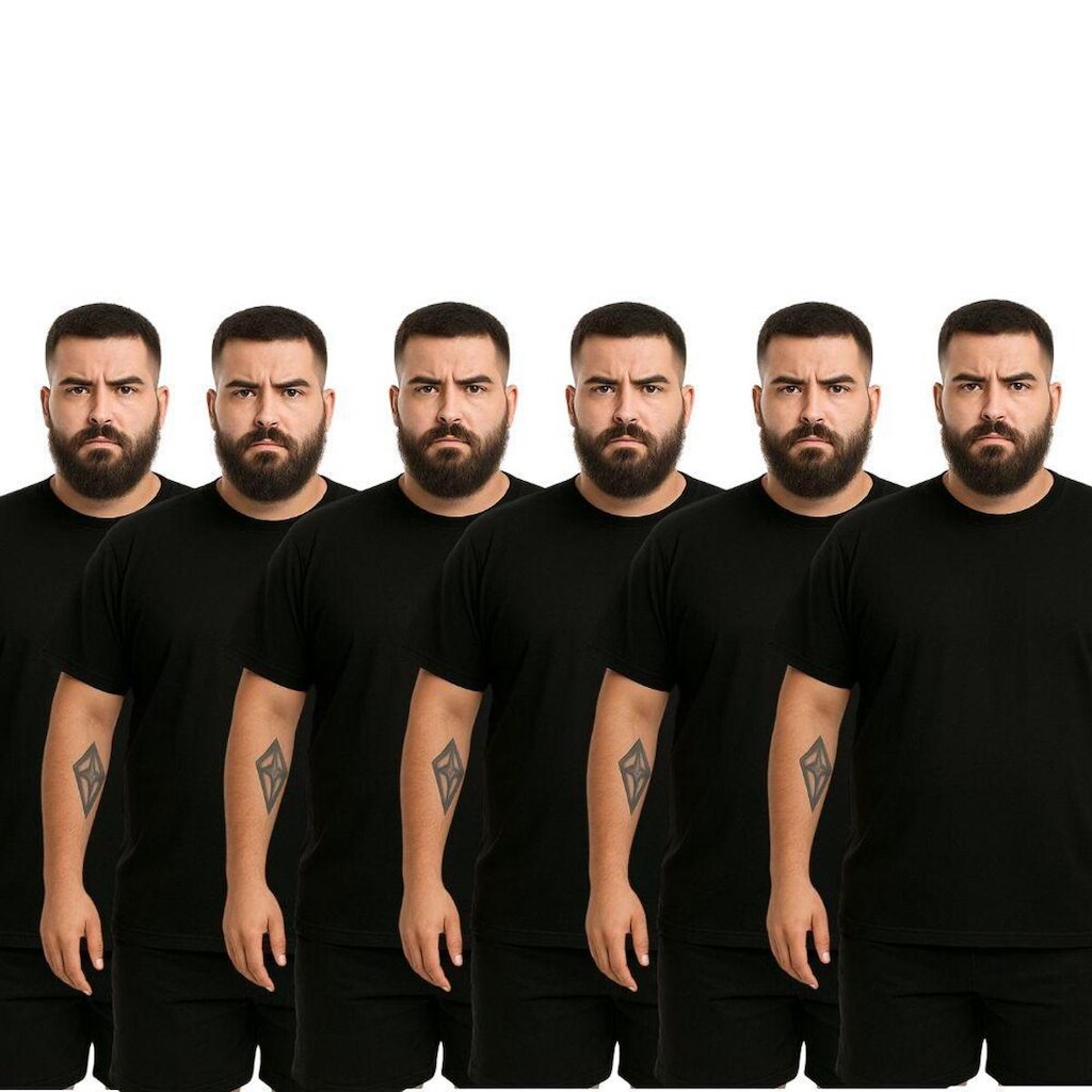Kit 6 Camisetas Masculina Plus Size Camisa Algodão Premium