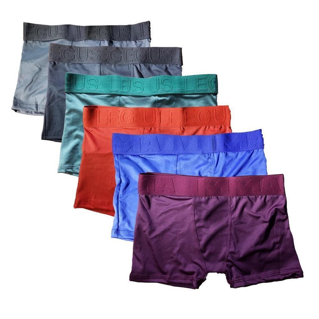 Kit 6 Cuecas Box Boxer Frishop Microfibra Juvenil Infantil