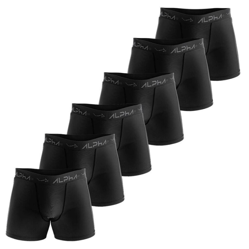 Kit 6 Cuecas Cotton Masculinas Dry Academia - Alpha