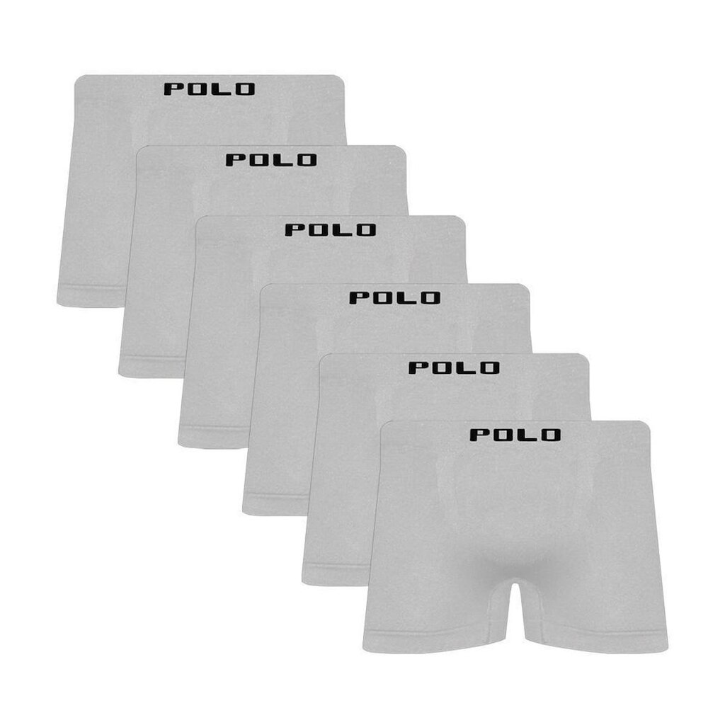 Kit 6 Cuecas Polo Boxer Microfibra - QLC SPORT