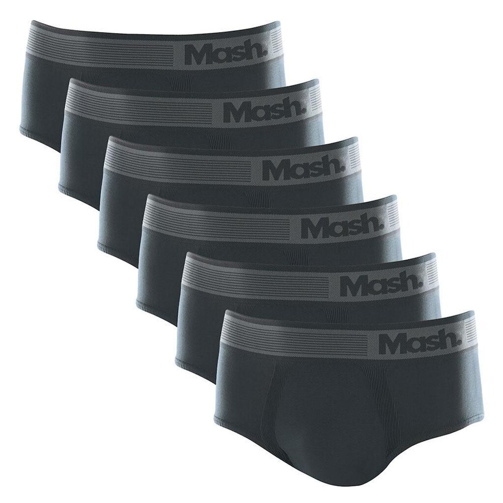 Kit 6 cuecas slip mash microfibra sem costura 713.02