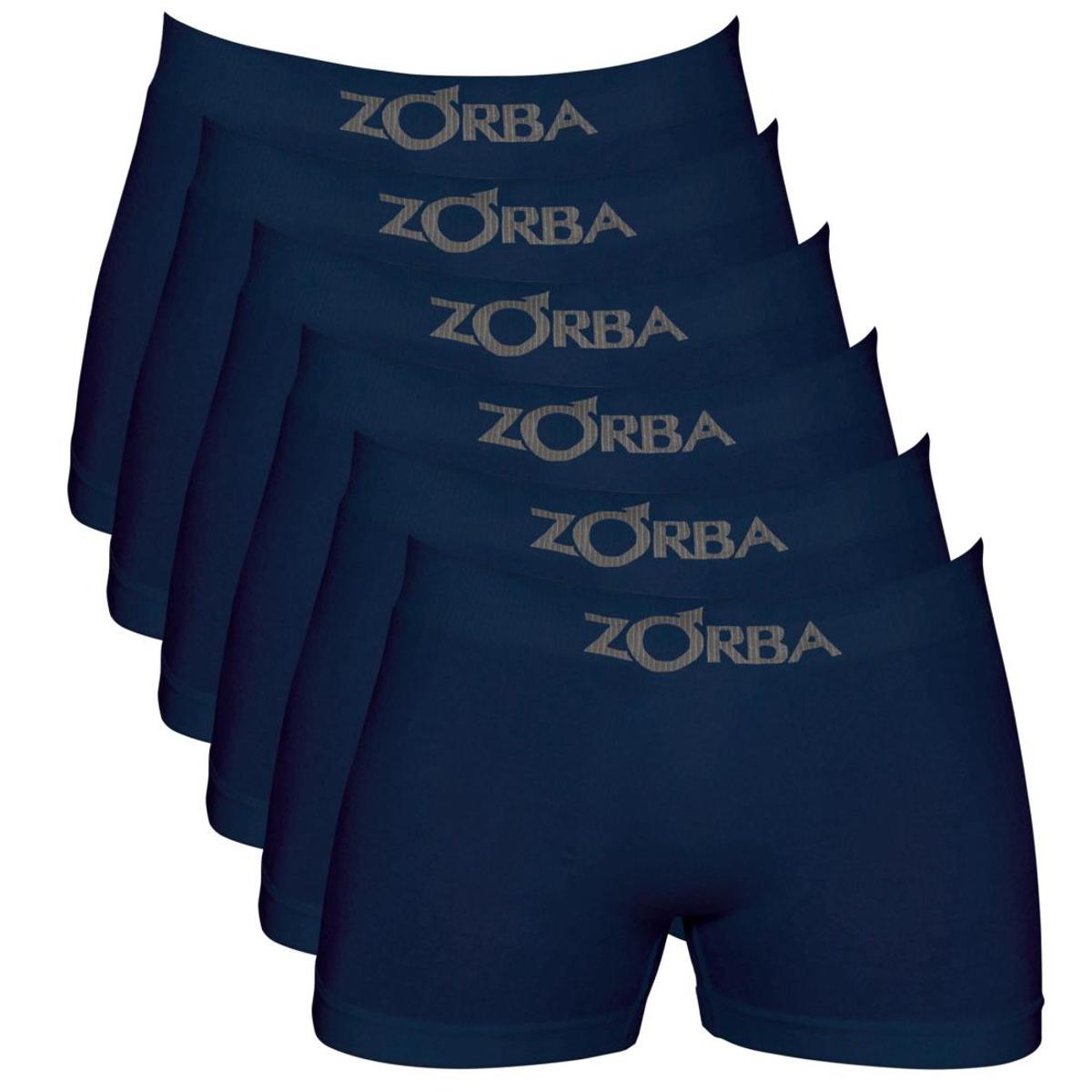 Kit 6 Cuecas Zorba Boxer sem Costura Algodão 781 Pto/Mho/Mes - GG Menor preço em Kit 6 Cuecas Zorba Boxer sem Costura Algodão 781 Pto/Mho/Mes - GG