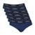 Kit 6 Cuecas Zorba Slip Max Algodão 764 Marinho - G - Azul