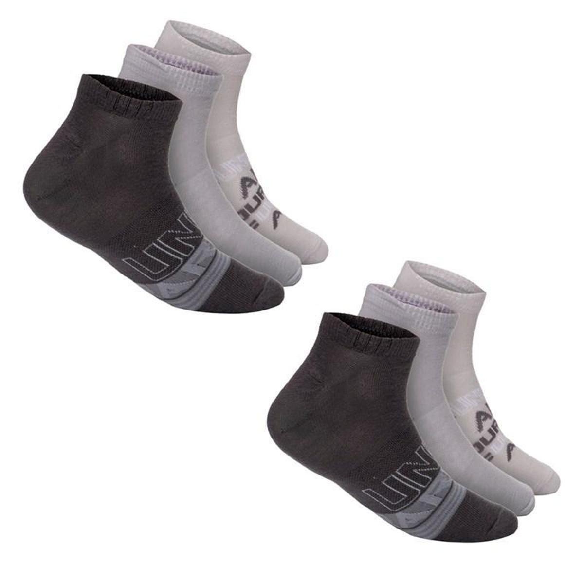 Kit 6 Meias Essential - Under Armour Menor preço em Kit 6 Meias Essential - Under Armour
