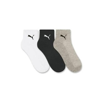 Kit 6 Meias Puma Cano Médio Masculino 39 ao 43