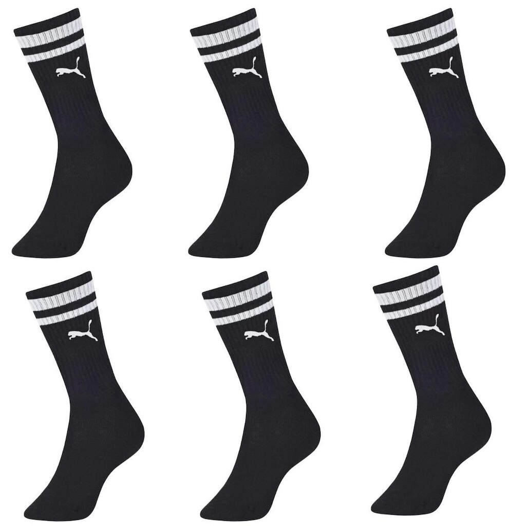 Kit 6 Meias Puma Masculina Cano Longo Academia