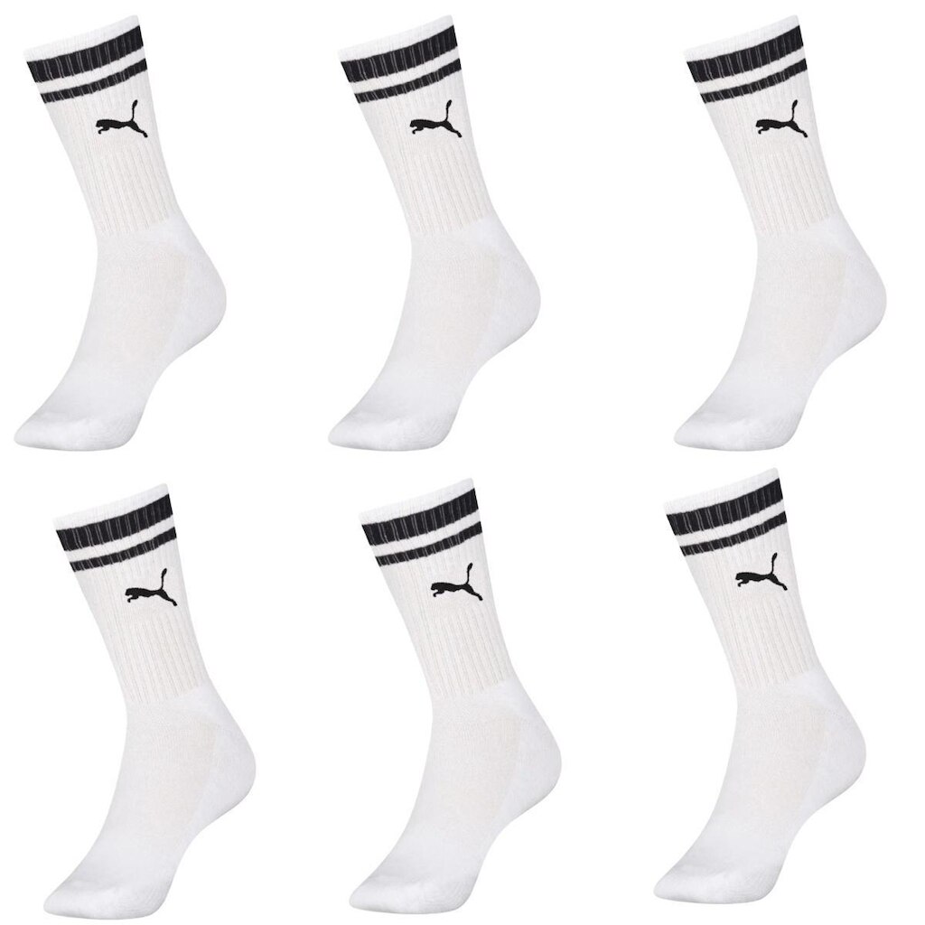 Kit 6 Meias Puma Masculina Cano Longo Academia