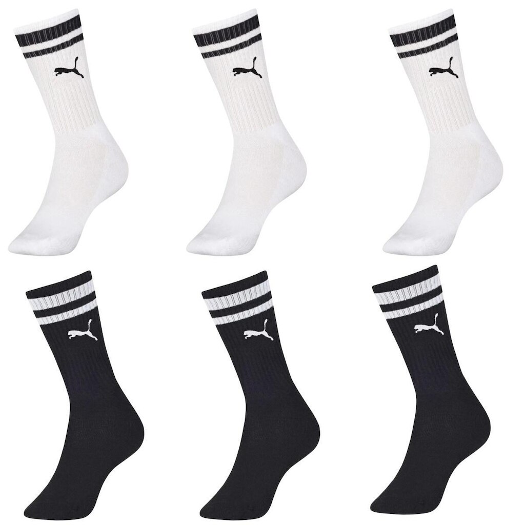 Kit 6 Meias Puma Masculina Cano Longo Academia