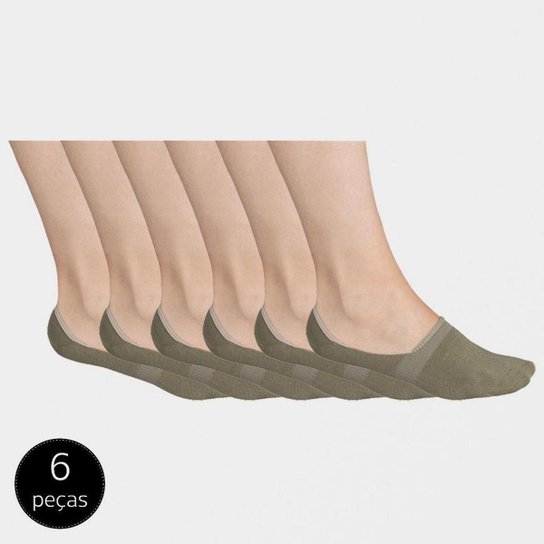 Kit 6 Meias Sapatilha Invisível Lupo Sem Costura Com Faixa de Silicone Interna - Bege é ruim? Kit 6 Meias Sapatilha Invisível Lupo Sem Costura Com Faixa de Silicone Interna - Bege é boa?