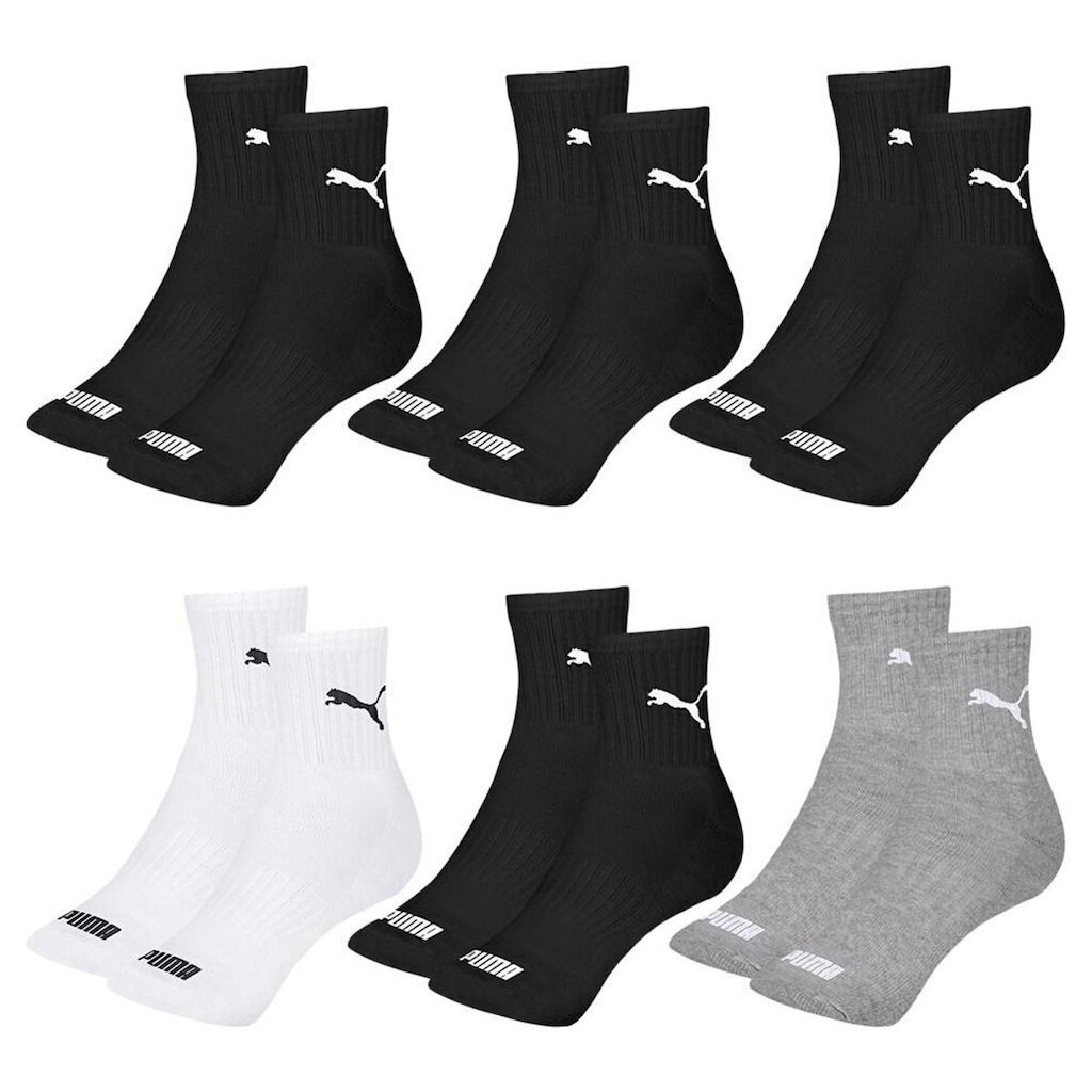 Kit 6 Pares de Meias Puma Cano Médio Esportiva Ma