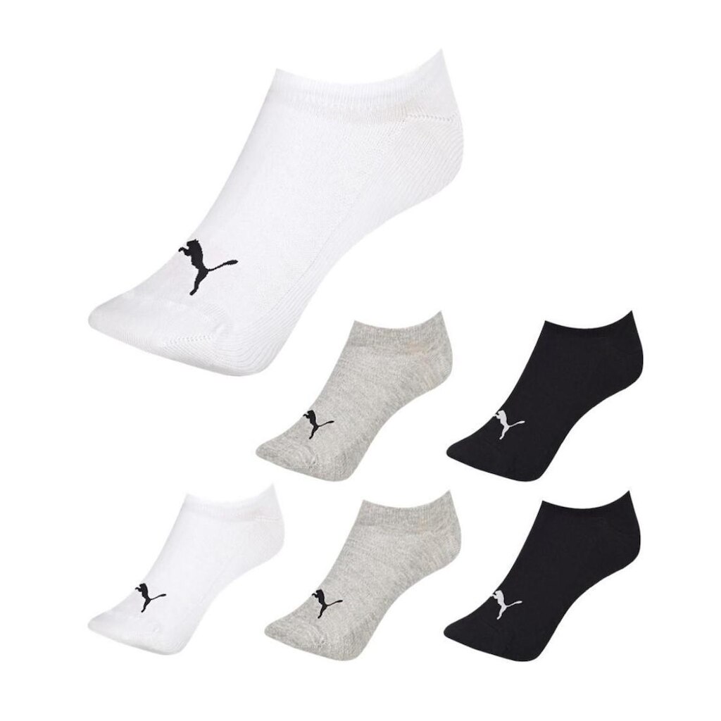 Kit 6 pares de meias Sapatilha Invisível Puma Algodão Feminina 4710