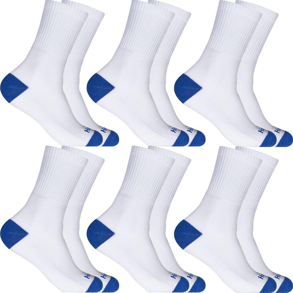 Kit 6 Pares Meia Cano Alto Algodão Hoahi Confortável Macia Casual Esportiva