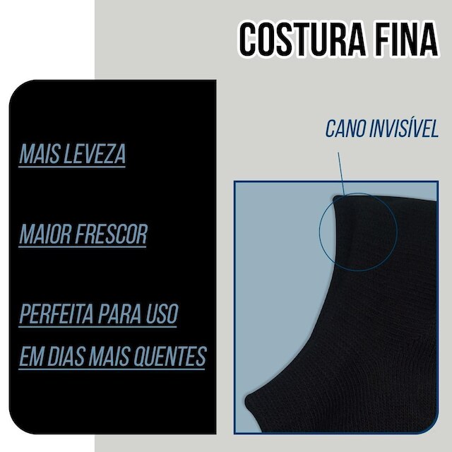 Kit 6 Pares Meia Hoahi Sapatilha Algodão Macia Confortável Unissex