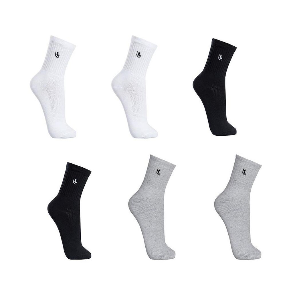 Kit 6 Pares Meia Lupo Cano Médio Esporte