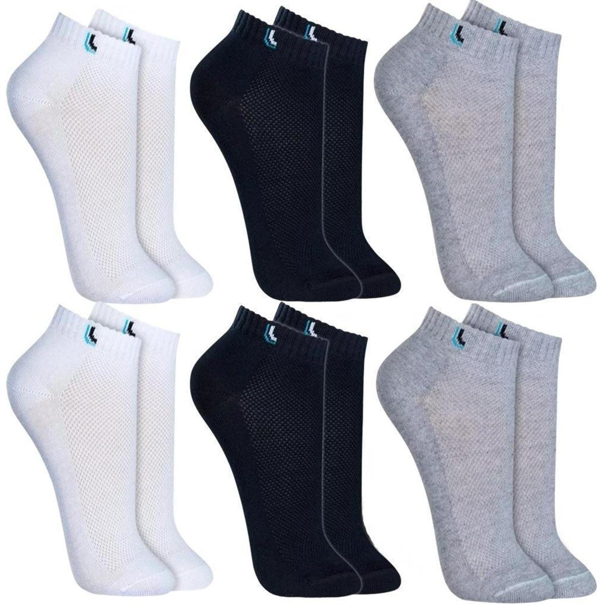 Kit 6 Pares Meias Algodão Sport Cano Curto Lupo Original Menor preço em Kit 6 Pares Meias Algodão Sport Cano Curto Lupo Original