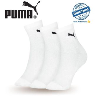 Kit 6 Pares Meias Cano Médio Algodão Puma Esporte Masculina