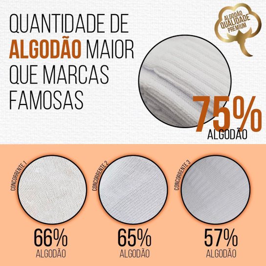 Kit 6 Pares Meias Cano Médio Alto Sport Em Algodão Confortável Meia Sport Feminina Masculina Atacado