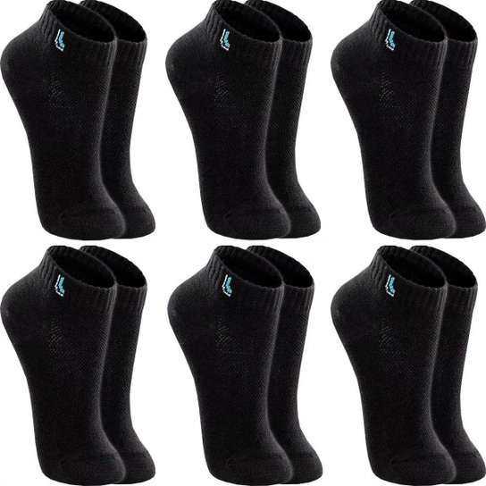 Kit 6 Pares Meias Infantil Lupo Original Em Algodão Menino Menina Criança Atacado Cano Curto Baixo - Preto Menor preço em Kit 6 Pares Meias Infantil Lupo Original Em Algodão Menino Menina Criança Atacado Cano Curto Baixo - Preto