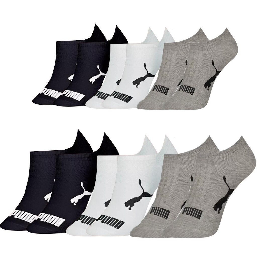 Kit 6 Pares Meias Invisível Puma Sapatilha Adulto Original
