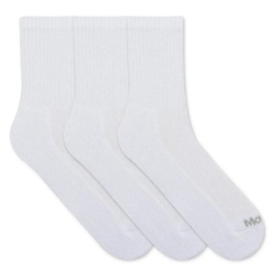 Kit 6 Pares Meias Mash Sport Cano Longo Algodão - Branco Menor preço em Kit 6 Pares Meias Mash Sport Cano Longo Algodão - Branco