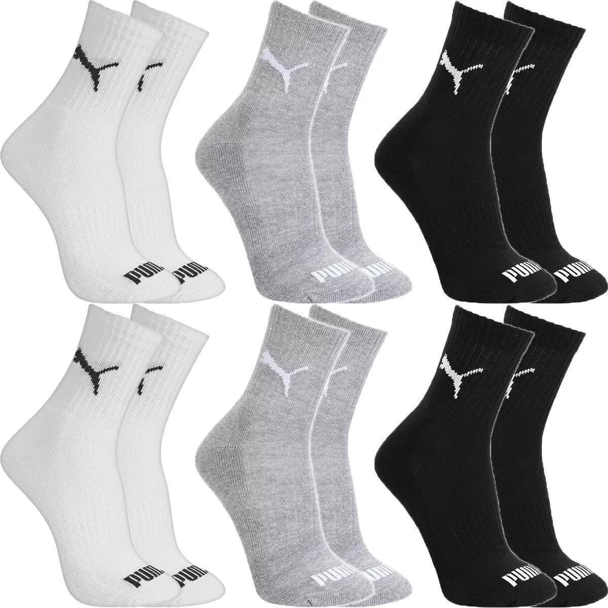 Kit 6 Pares Meias Puma Cano Médio Algodão Meia Atoalhada Adulto Masculino Feminino Original Menor preço em Kit 6 Pares Meias Puma Cano Médio Algodão Meia Atoalhada Adulto Masculino Feminino Original