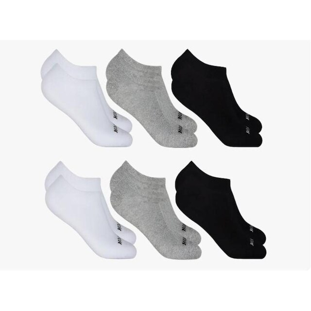 Kit 6 Pares Meias Soquete Algodão Hoahi Cano Curto