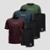 Kit 6 Peças Dry 3 Camisetas e 3 Bermudas Alpha Co - Vinho+Azul