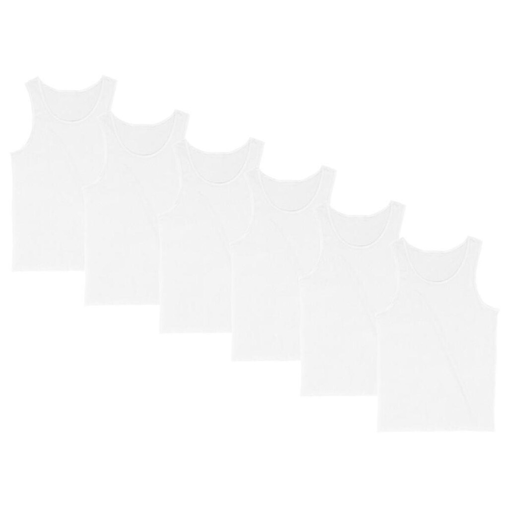 Kit 6 Regata Masculina Camiseta Lisa Básica Algodão Regatas