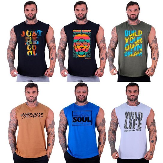 Kit 6 Regatas Longline Machão Masculina MXD Conceito Sport Fitness Academia Musculação - Preto é ruim? Kit 6 Regatas Longline Machão Masculina MXD Conceito Sport Fitness Academia Musculação - Preto é boa?