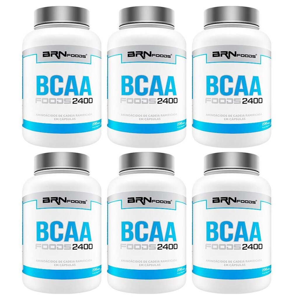 Kit 6x BCAA 2400 - 200 cáps – BRN Foods
