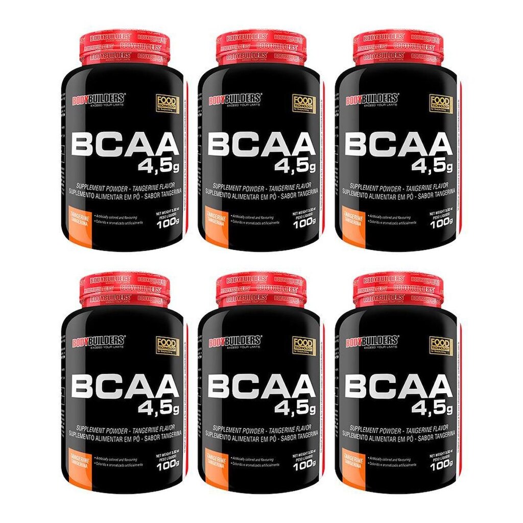 Kit 6x BCAA 4.5 100g - Bodybuilders