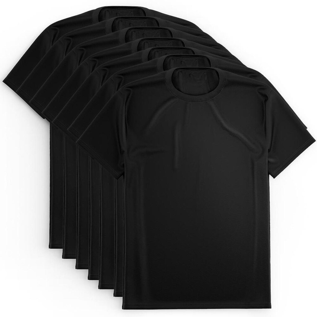 Kit 7 Camisetas Via Basic Dry Academia Proteção Solar UV Masculina