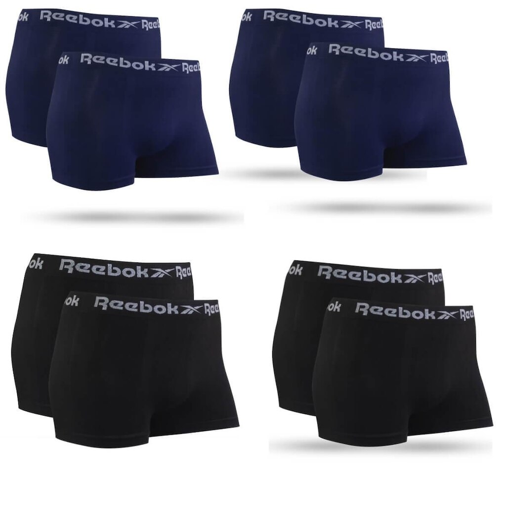 Kit 8 Cuecas Boxer Sem Costura Algodão Confortável Reebok
