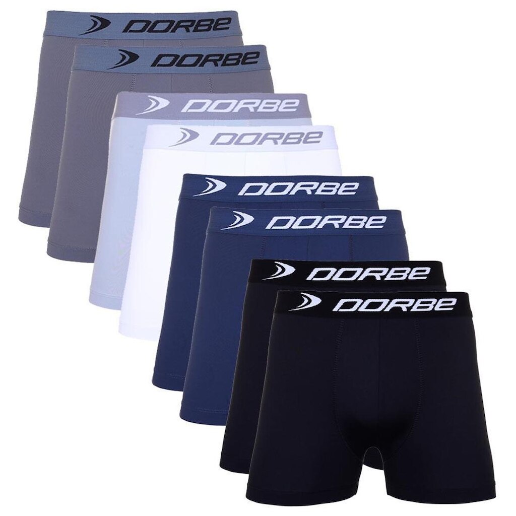 Kit 8 Cuecas Dorbe Boxer Microfibra