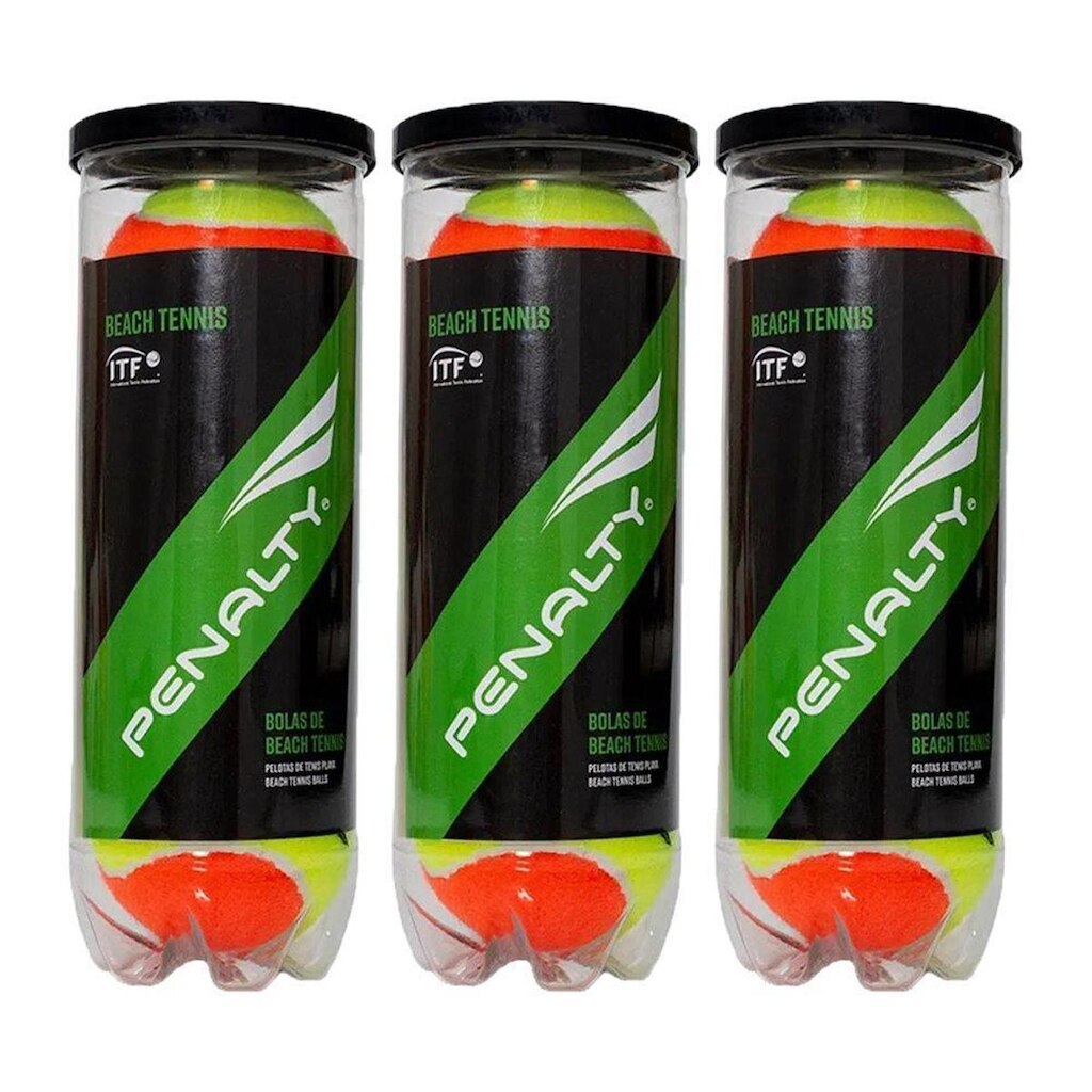 Kit 9 Bolas Penalty Beach Tennis XXII 3X3
