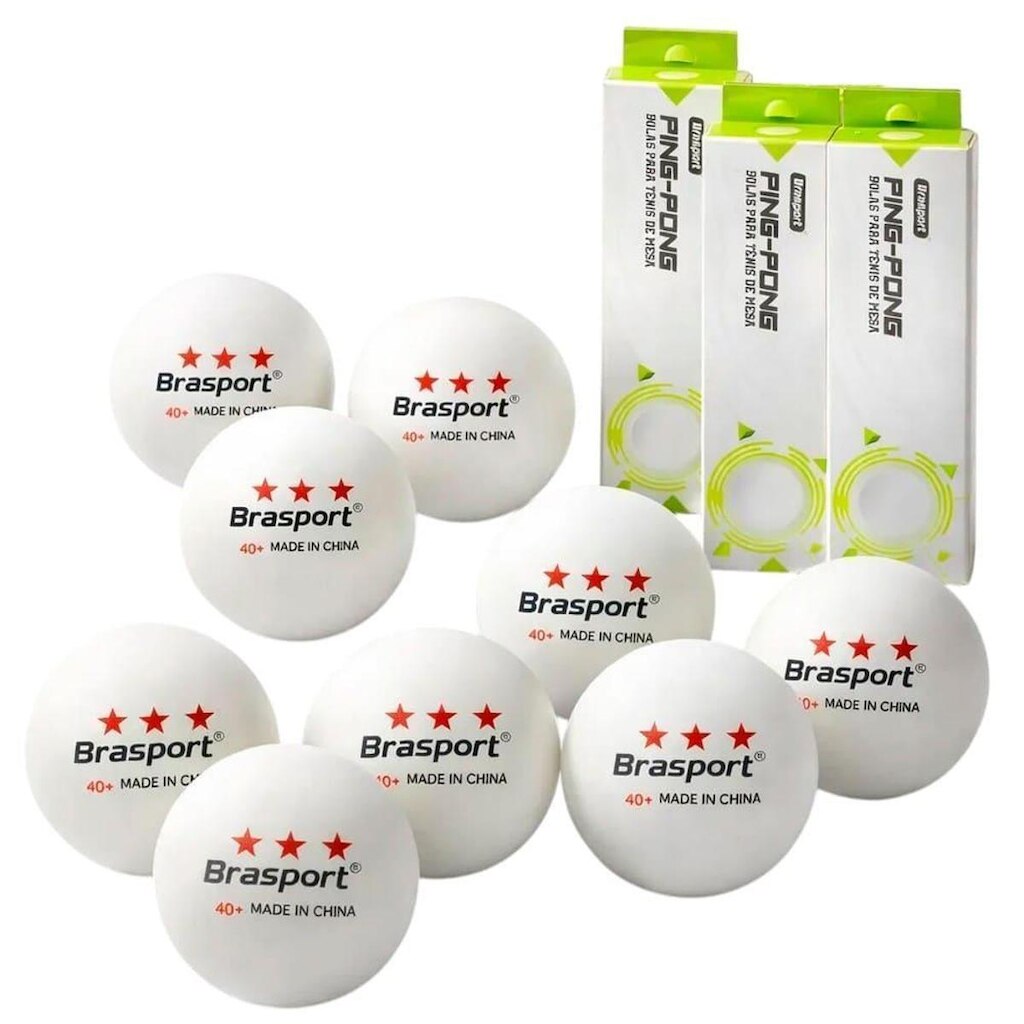 Kit 9 Bolinhas Tenis Mesa Ping Pong 3 Estrelas Profissional