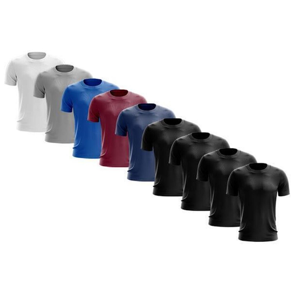 Kit 9 Camisetas Masculina Manga Curta Dry Proteção Uv