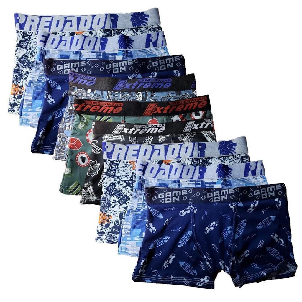Kit 9 Cuecas Box Boxer Frishop Estampada Infantil