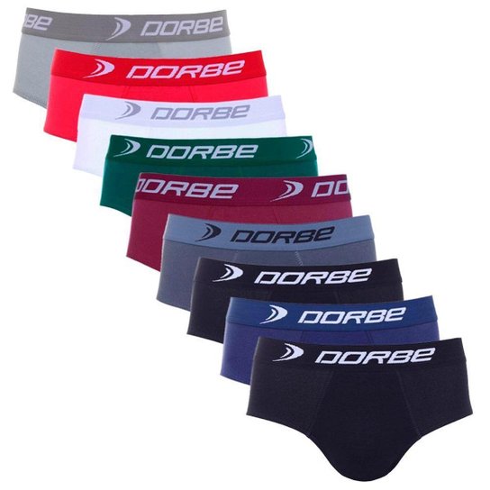 Kit 9 Cuecas Slip Dorbe - Vermelho+Cinza é ruim? Kit 9 Cuecas Slip Dorbe - Vermelho+Cinza é boa?