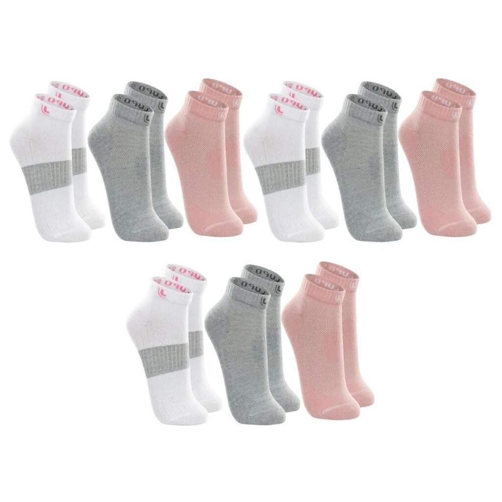 Kit 9 Pares De Meias Lupo Cano Curto Sport Algodão Feminino